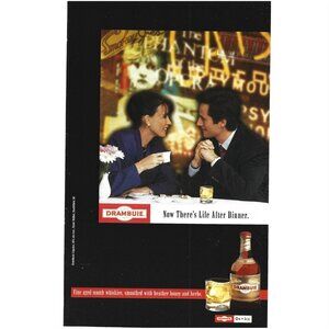 Vintage Drambuie Advertisement A Couple Enjoying Whiskey 1997 Print Ad